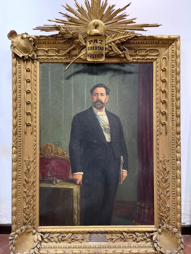 Retrato de José Batlle y Ordóñez realizado por Queirolo Repetto