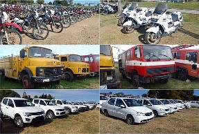 Autos, camionetas, minibuses, motos, etc que pertenecieron al Ministerio del Interior