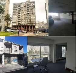 Dos apartamentos en Plaza Independencia, una cochera en el Centro y una casa en Cordón