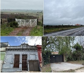 Diferentes padrones que se rematan por separado en Artigas, Ciudad de la Costa y Montevideo
