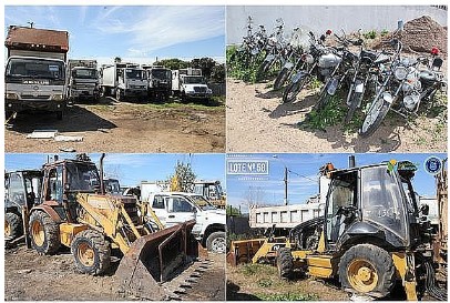 Remate oficial de vehículos, motos, maquinaria y repuestos por cuenta y orden de la Intendencia de Canelones