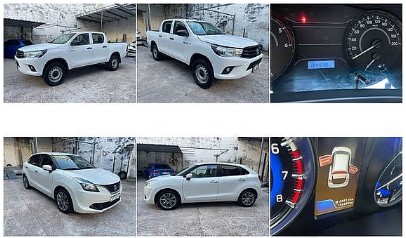 Remate online de vehículos por cuenta y orden de INAC: Toyota Hilux y Suzuki Baleno GLX