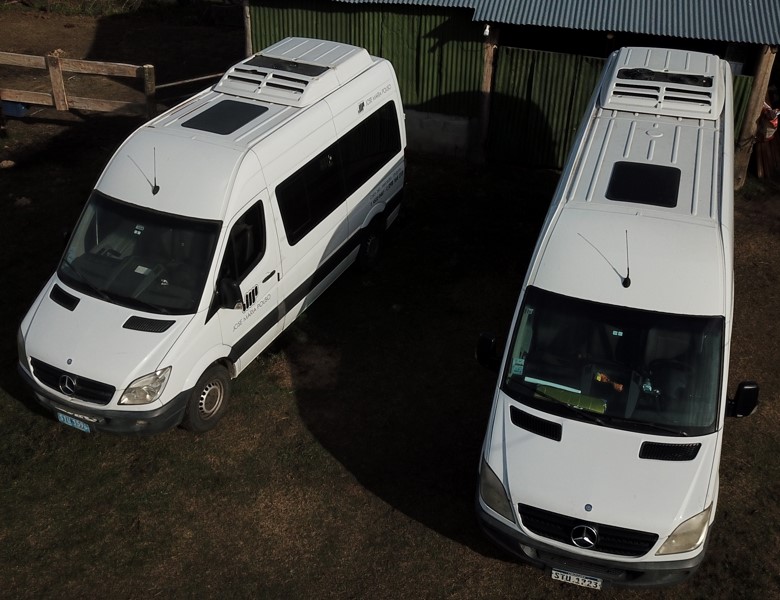 Dos minibuses Mercedes Benz Sprinter 415 y 515 CDI (2014)