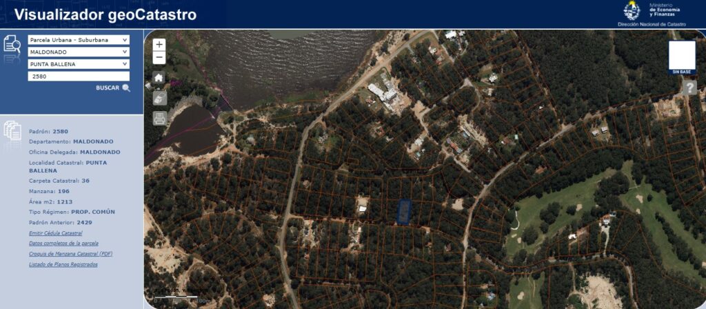 Terreno baldío en localidad catastral Punta Ballena