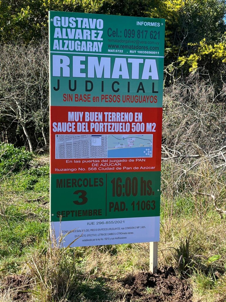 Solar de terreno esquina en Sauce de Portezuelo