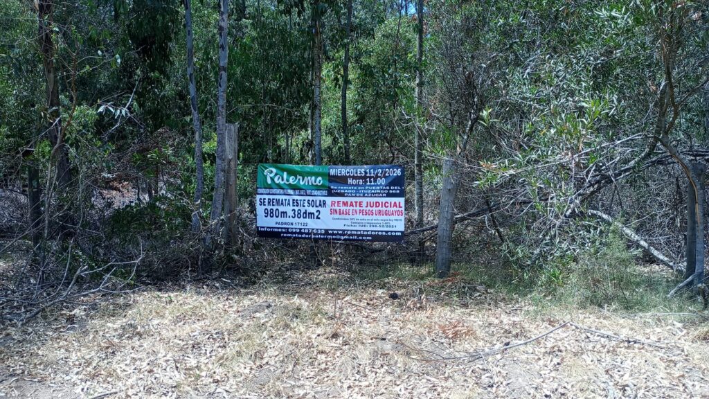Solar de terreno en Sauce de Portezuelo