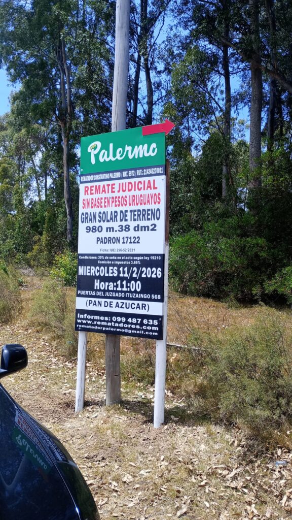 Gran solar de terreno en Pan de Azúcar