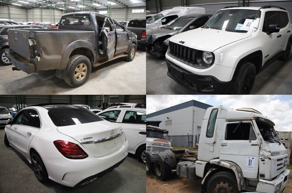 Remate oficial de vehículos y restos irrecuperables por cuenta y orden del BSE