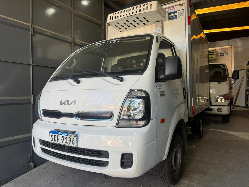 Remate concursal: tres camiones cabina simple con furgón y camioneta Fiat Fiorino Furgón