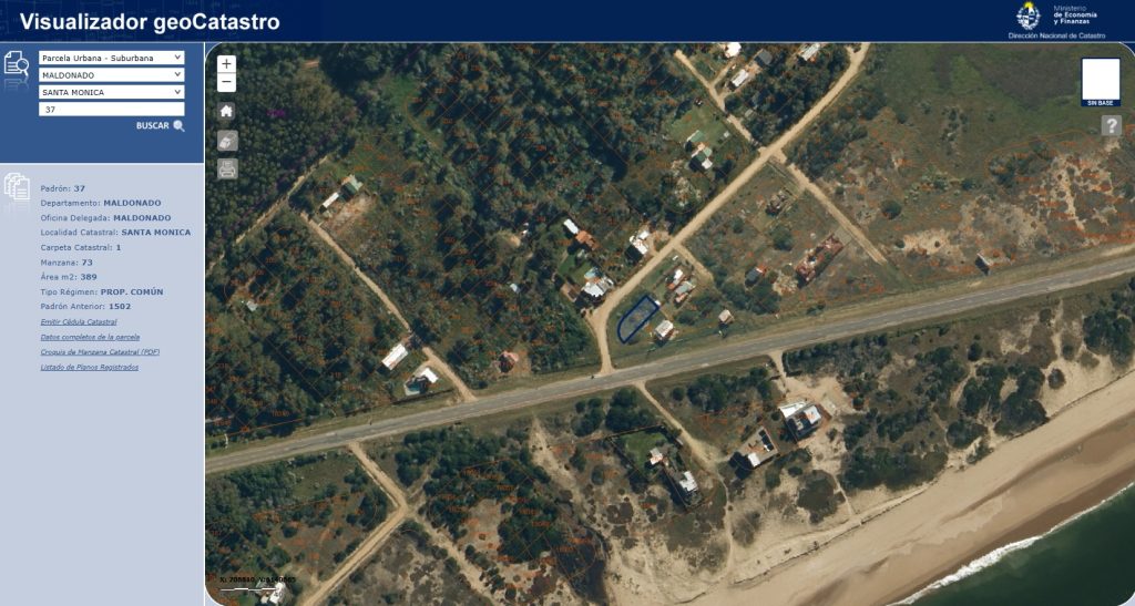 Solar terreno Baldío en Santa Mónica Dpto. de Maldonado