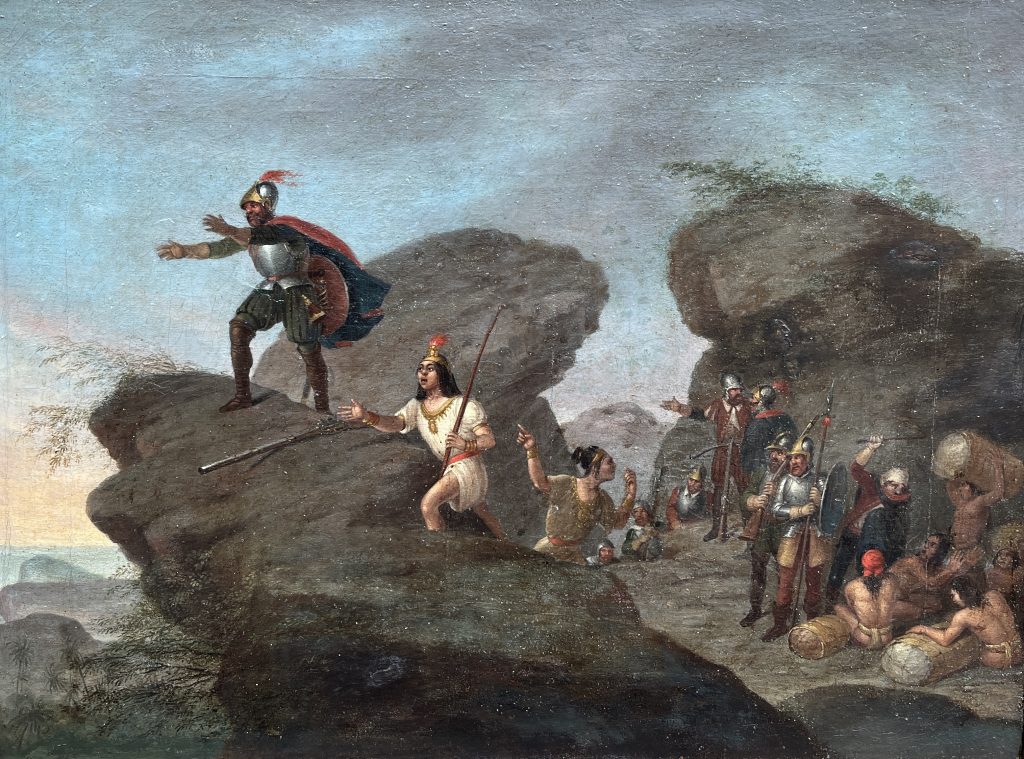 Juan Manuel Blanes “Núñez de Balboa descubre el Mar del Sur”