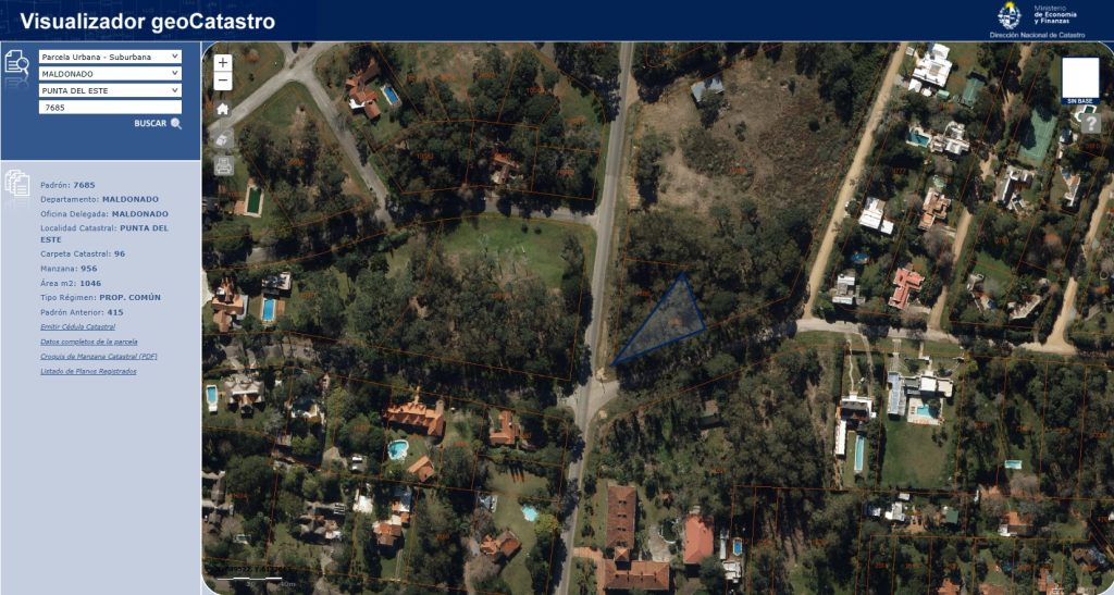 Punta del Este, solar de terreno baldio