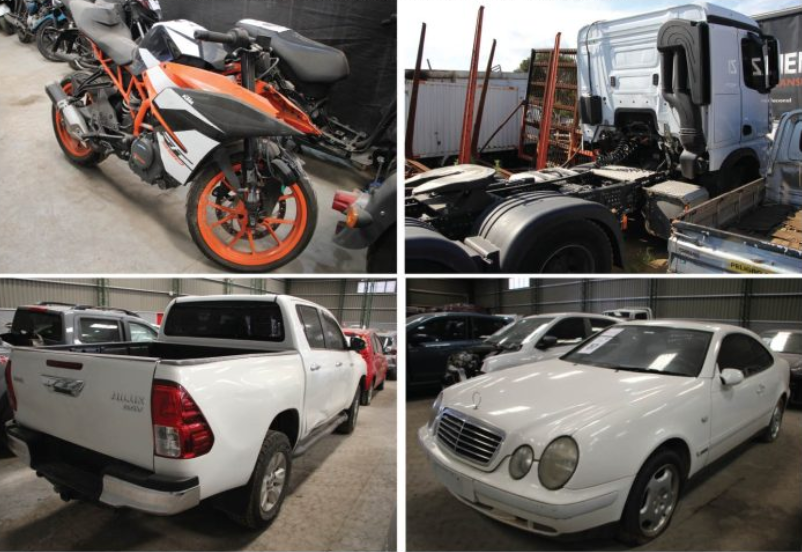 BSE: Vehículos y restos irrecuperables: Autos, motos, camiones y camionetas