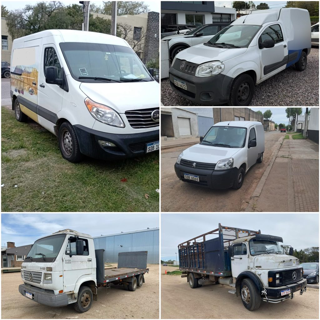 Camión Jac – VW 8120 -Mercedes Benz 1314 – Peugeot Partner – Fiat Fiorino